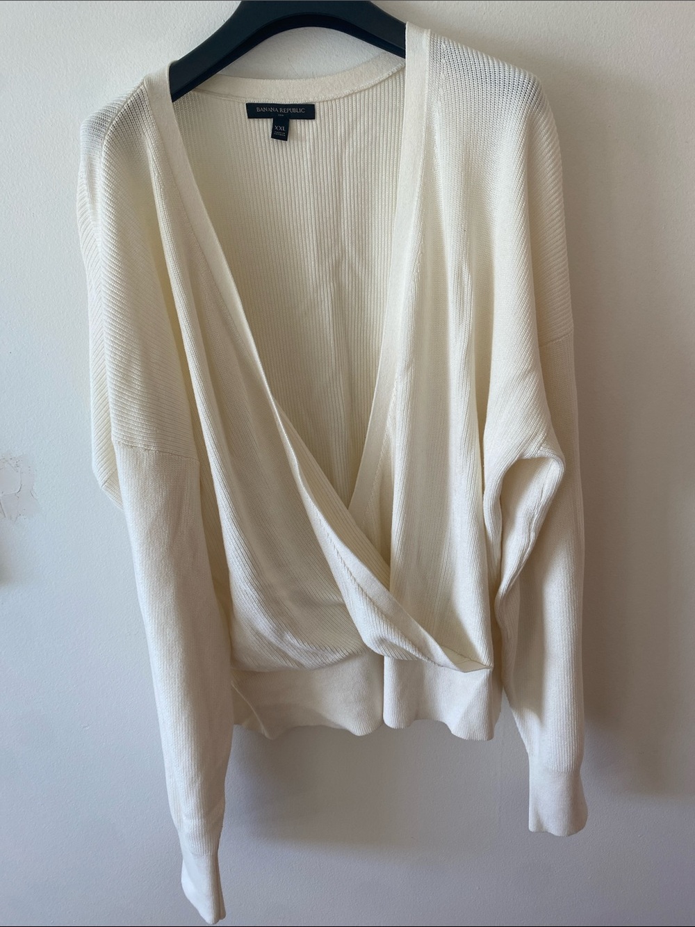 NWOT Banana Republic white/ivory Wrap Sweater